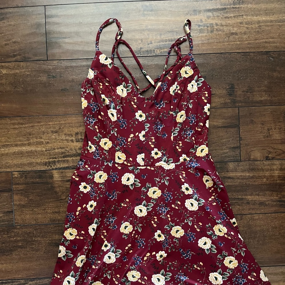Floral Skater Dress (size: L)